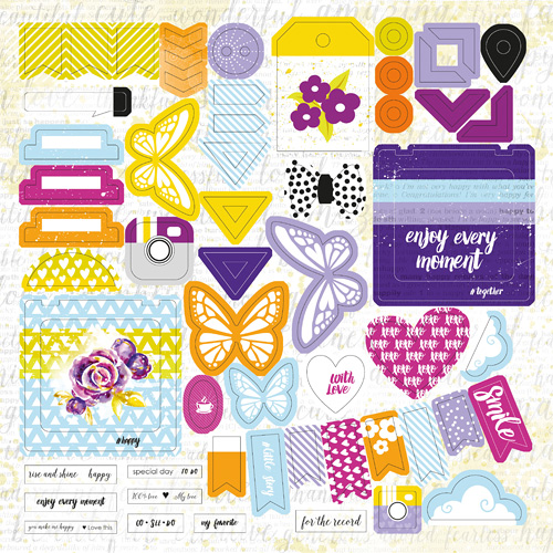 Лист высечек от Lemon Owl - Plans for Today, Die Cuts #02