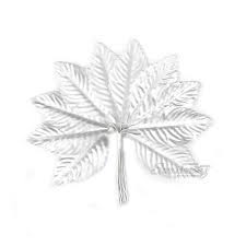 Тканевые листики Victoria Lynn - Large Single Leaf White, цвет: белый, 12 шт.