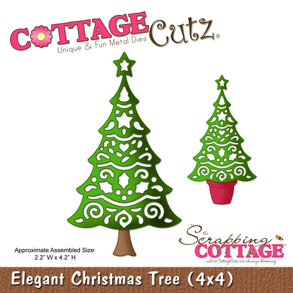 Лезвие CottageCutz Elegant Christmas Tree, 10х10 см