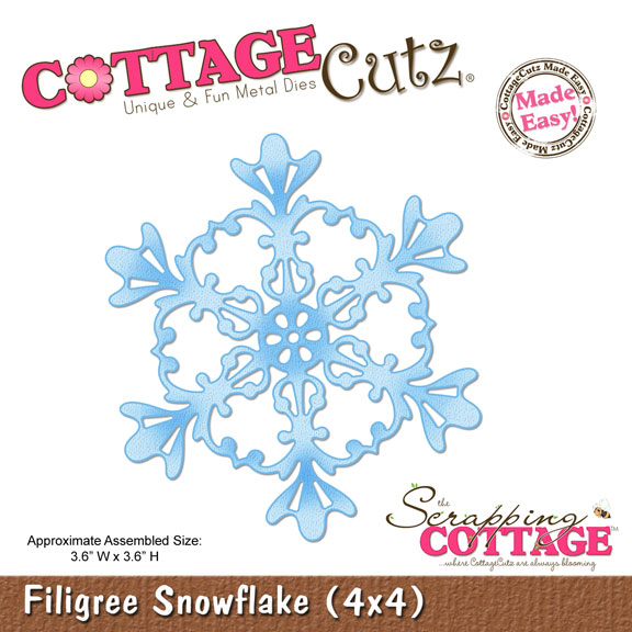 Лезвие CottageCutz Filigree Snowflake, 10х10 см