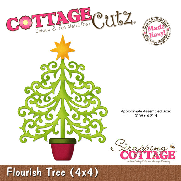 Лезвие CottageCutz Flourish Tree, 10х10 см