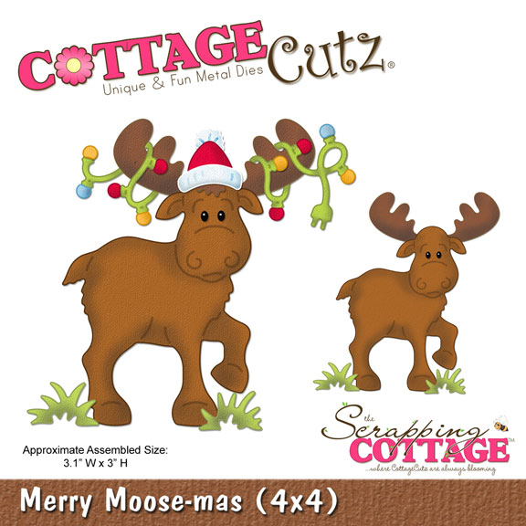 Лезвие CottageCutz Merry Moose-mas, 10х10 см