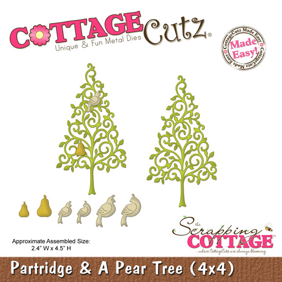 Лезвие CottageCutz Partridge & A Pear Tree, 10х10 см