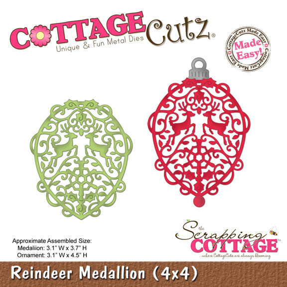 Лезвие CottageCutz Reindeer Medallion, 10х10 см