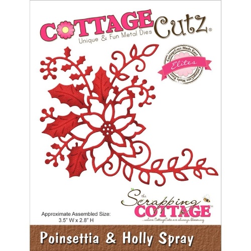 Лезвие CottageCutz - Poinsettia & Holly Spray