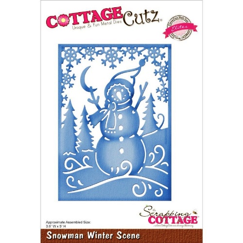 Лезвие CottageCutz - Snowman Winter Scene