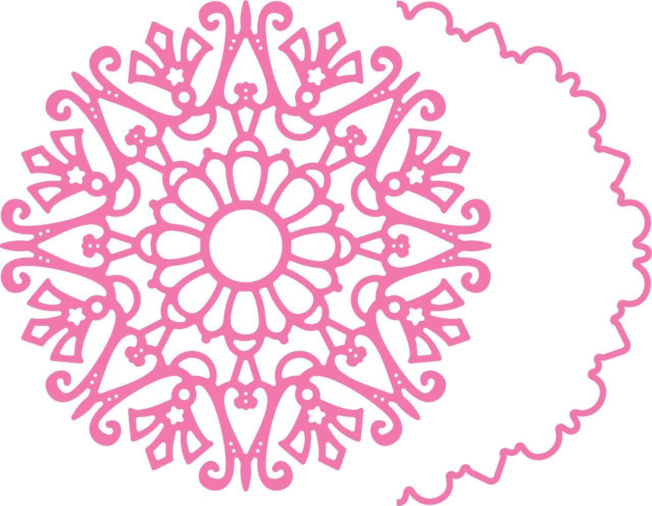 Ножи от Cheery Lynn Designs -Snowflake Doily w/Angel Wing