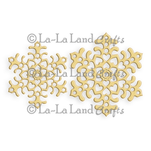 Лезвие La-La Land Crafts - Heart Snowflakes (set of 2)