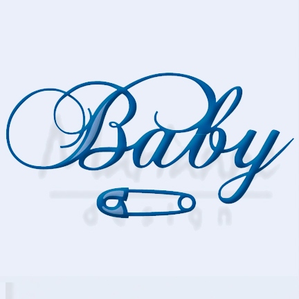 Набор лезвий Marianne Design Creatable - Baby Text and Safety Pin