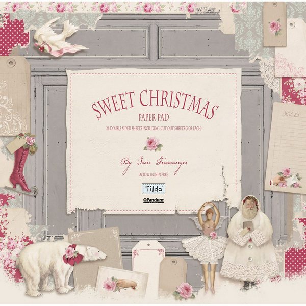 Набор бумаги Tilda - Sweet Christmas, 8 листов, 30х30см