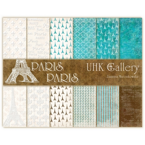 Набор двусторонней скрапбумаги UHK Gallery - Paris Paris, 30,5х30,5 см