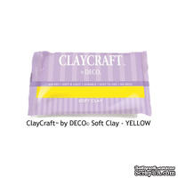 Полимерная глина от Claycraft by Deco© - Yellow, цвет желтый, 55 гр. - ScrapUA.com