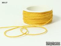 Джутовый шнур Twisted Burlap - Yellow, 1 мм, цвет: желтый, 90 см - ScrapUA.com