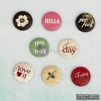 ЦЕНА СНИЖЕНА! Деревянные пуговицы Prima - Everyday Vintage - Flair Buttons