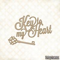 Чипборд Blue Fern Studios - Key To My Heart