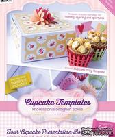 Шаблон-трафарет от  Crafters Companion -Cupcake Templates Collection - Four Cupcake Presentation Box - ScrapUA.com