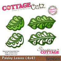 Лезвие CottageCutz - Paisley Leaves, 10х10 см