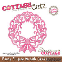 Лезвие CottageCutz - Fancy Filigree Wreath, 10х10 см - ScrapUA.com