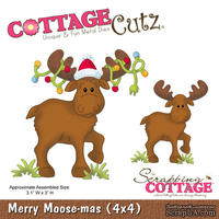 Лезвие CottageCutz Merry Moose-mas, 10х10 см