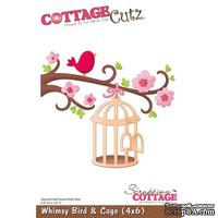 Лезвие CottageCutz - Whimsy Bird & Cage, 10х15 см