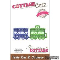 Лезвие CottageCutz - Elites Die - Train Car &amp; Caboose - ScrapUA.com