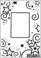 Папка для тиснения Crafts Too Embossing Folder - Stars Frame - ScrapUA.com
