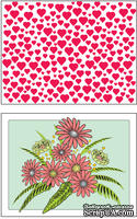 Доска для тиснения Hearts/Flowers от Cheery Lynn Designs - ScrapUA.com