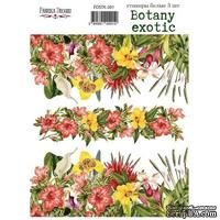 Набор наклеек (стикеров) 3 шт Botany exotic 201, ТМ Фабрика Декора - ScrapUA.com