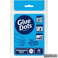 Клеевые капли Glue Dots - Permanent, 36 штук, 13 мм, 1 лист