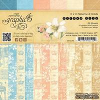 Набор скрапбумаги Graphic 45 - Gilded Lily - Patterns and Solids, 15х15 см, двусторонняя, 12 листов - ScrapUA.com