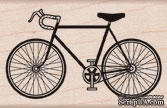 Резиновый штамп Hero Arts - Road Bike, на деревянном блоке - ScrapUA.com