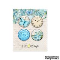 Фишки LemonCraft - Forget Me Not Buttons, на клеевой основе - ScrapUA.com