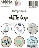 Набор фишек от Mona Design — Little boy, 6 шт - ScrapUA.com