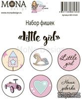 Набор фишек от Mona Design — Little girl, 6 шт - ScrapUA.com