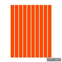 Набор полосок бумаги для квиллинга, 1 цвет (оранжевый), 5х295мм,160 г/м2,  100 шт.