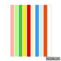 Набор полосок бумаги для квиллинга, 10 цветов, 5х295 мм, 160 г/м2, 100 шт. - ScrapUA.com
