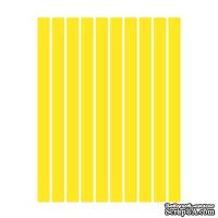 Набор полосок бумаги для квиллинга, 1 цвет (желтый интенсив), 5х295мм, 160 г/м2,  100 шт.