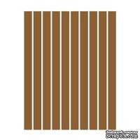 Набор полосок бумаги для квиллинга, 1 цвет (коричневый), 1,5х295мм, 160 г/м2,  100 шт. - ScrapUA.com