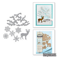 Ножи от Spellbinders - Winter Canopy and Elements Etched Dies Four Seasons by Lene Lok 