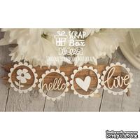 Чипборд ScrapBox - 4 элемента с любовью - ScrapUA.com