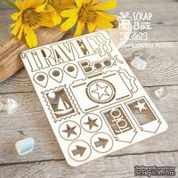 Чипборд ScrapBox - Набор Travel Book Ht-067