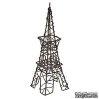 Металлическая мини Ейфелева башня, коричневая, 6х11х19,5см - ScrapUA.com