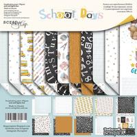 Набор двусторонней бумаги от Scrapmir - School Days, 20х20см, 11 шт - ScrapUA.com