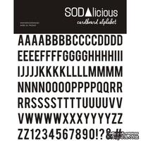 Алфавит-высечки SODAlicious - Alphabet lazy days - ScrapUA.com