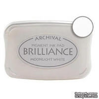 Чернила для штампинга Tsukineko - Brilliance Moonlight White, большие - ScrapUA.com
