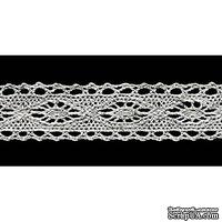 Кружево вязаное, цвет &quot;лен&quot;, ширина 21 мм, длина 90 см - ScrapUA.com