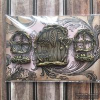 Набор пластиковых украшений: дверь и окошки под античное золото от Е.В.A, см - ScrapUA.com