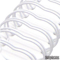 Спираль для биндера Zutter - Bind-It-All - цвет белый, 19 мм, 6 штук - ScrapUA.com