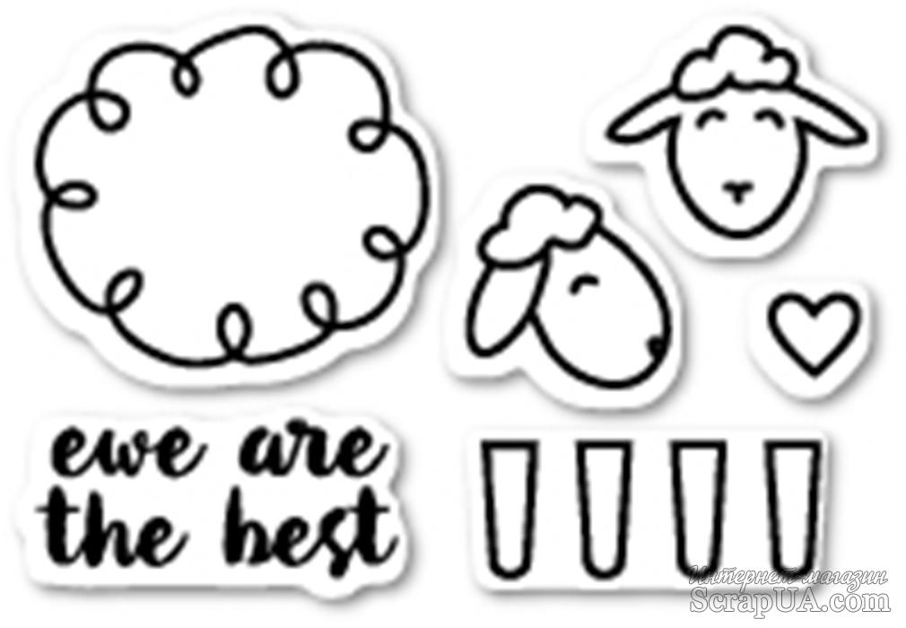 Штампы от Poppystamps - Ewe Are the Best clear stamp set