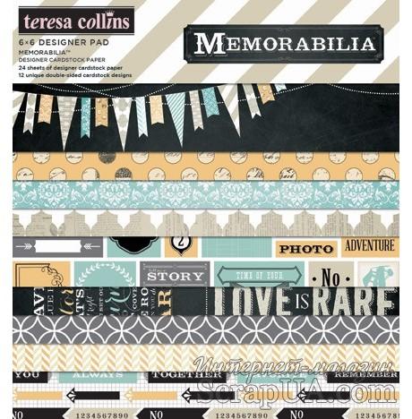 Набор двусторонней скрапбумаги Teresa Collins Designs - Memorabilia - Paper Pad, 15х15 см - ScrapUA.com